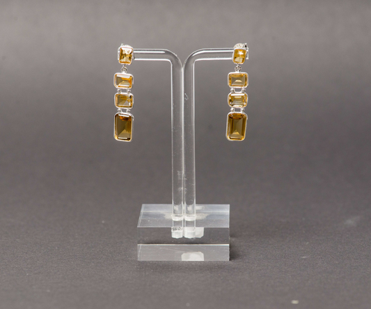 Citrine Earings,silver 925 Jewelry