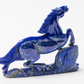 Very beautiful art natural high quality lapis lazuli horse figurine stone handmade from Badakhshan ,Afghanistan