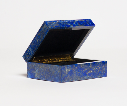 564gr Beautiful Lapis Lazuli Mini Box, Lapis Box, Lapis Jewelry Box,