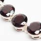 Natural Garnet Tennis Bracelet for Women Sterling Silver Bracelet