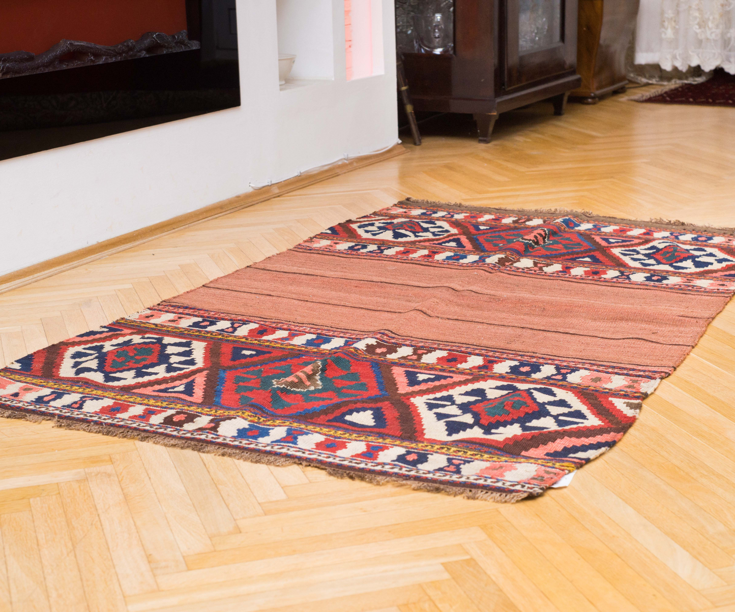 Unique Shahsavan-Mafrash Kilim - Northwest Persia 1920 | HANDMADE