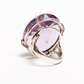 Genuine Amethyst Ring, 925 Sterling Silve