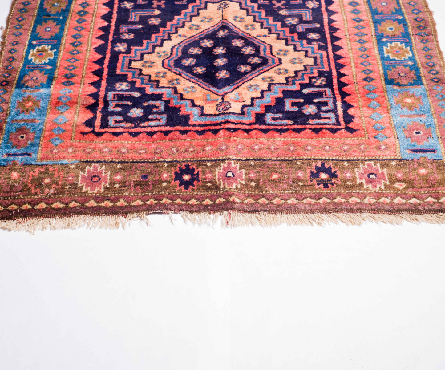 Antique Iranian Wool Rug - 20th Century Hand-Knotted, Naturally Dyed | Handmade