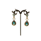 Very beautiful look Natural Blue Topaz & natural diamond Studs earring, 925 sterling silver handmade studs earrings