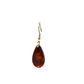 Natural Baltic Amber Drop Earrings, Sterling Silver