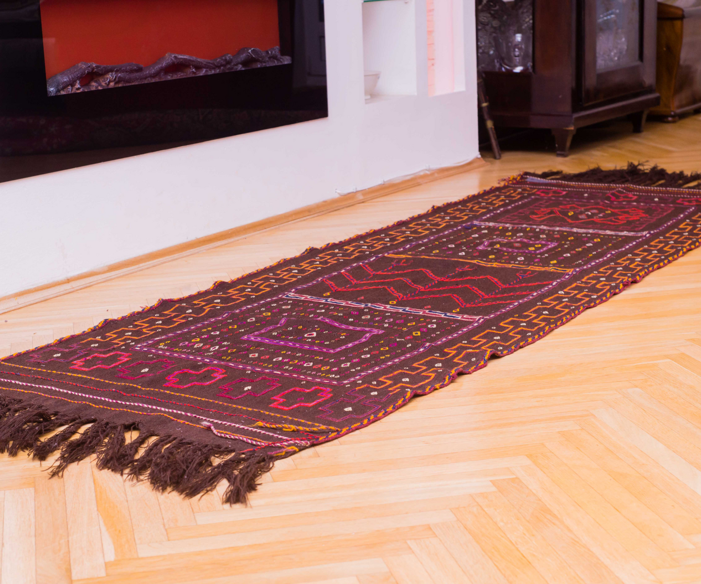 19th Century Hand-Embroidered Antique Dasterkhan Rug | Ghor, Afghanistan