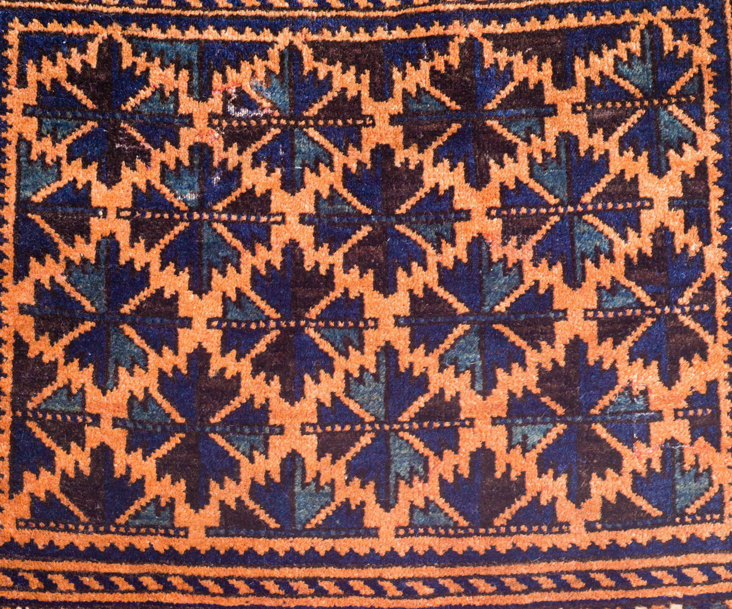 19th Century Beluch Torbah-Khourjeen from Herat Province, Afghanistan - Hand-Knotted Front, Hand-Woven Back