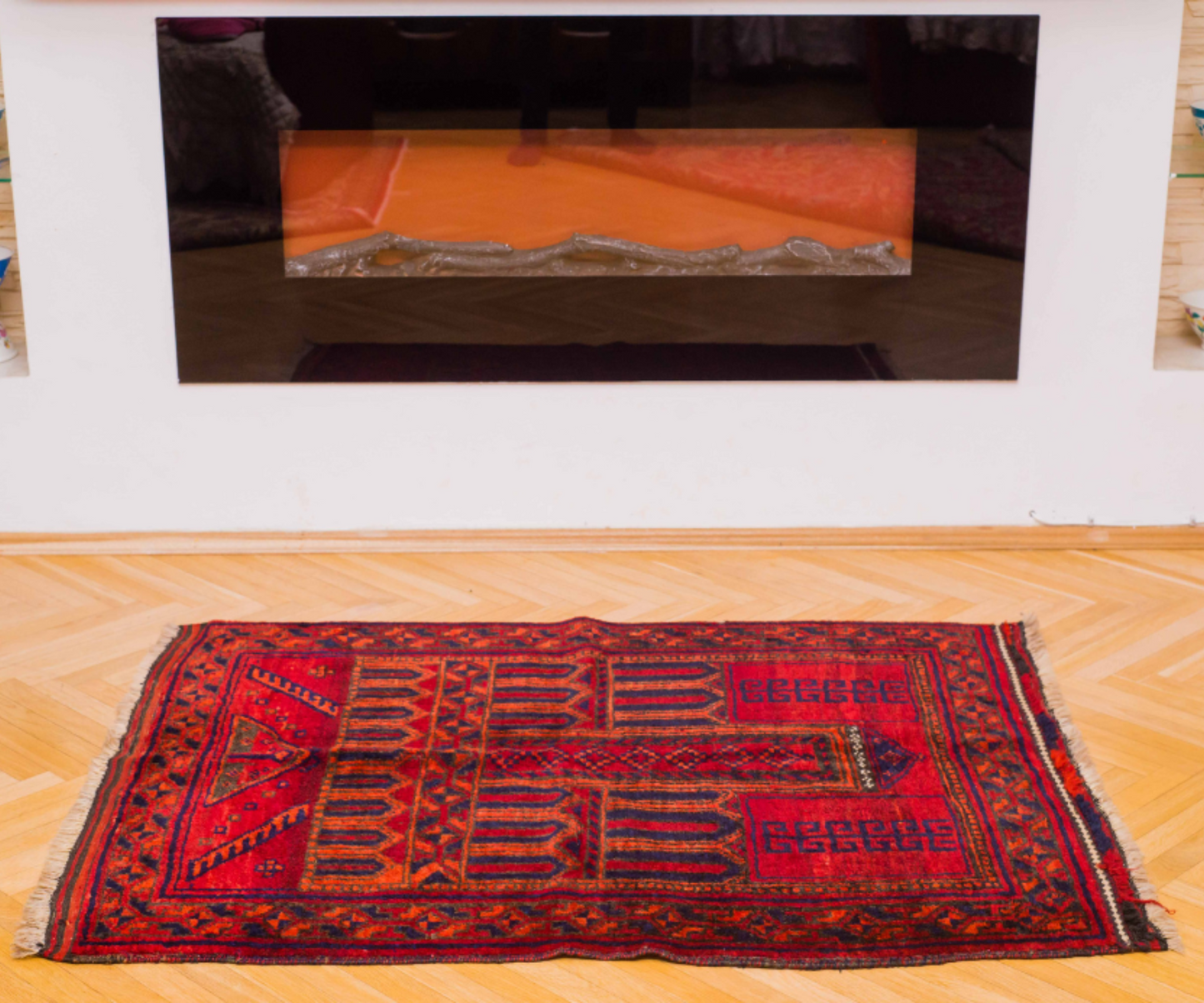 Rare Beluch Prayer Rug - Authentic Afghan Craftsmanship | Hand-Knotted Wool, Naturally Dyed