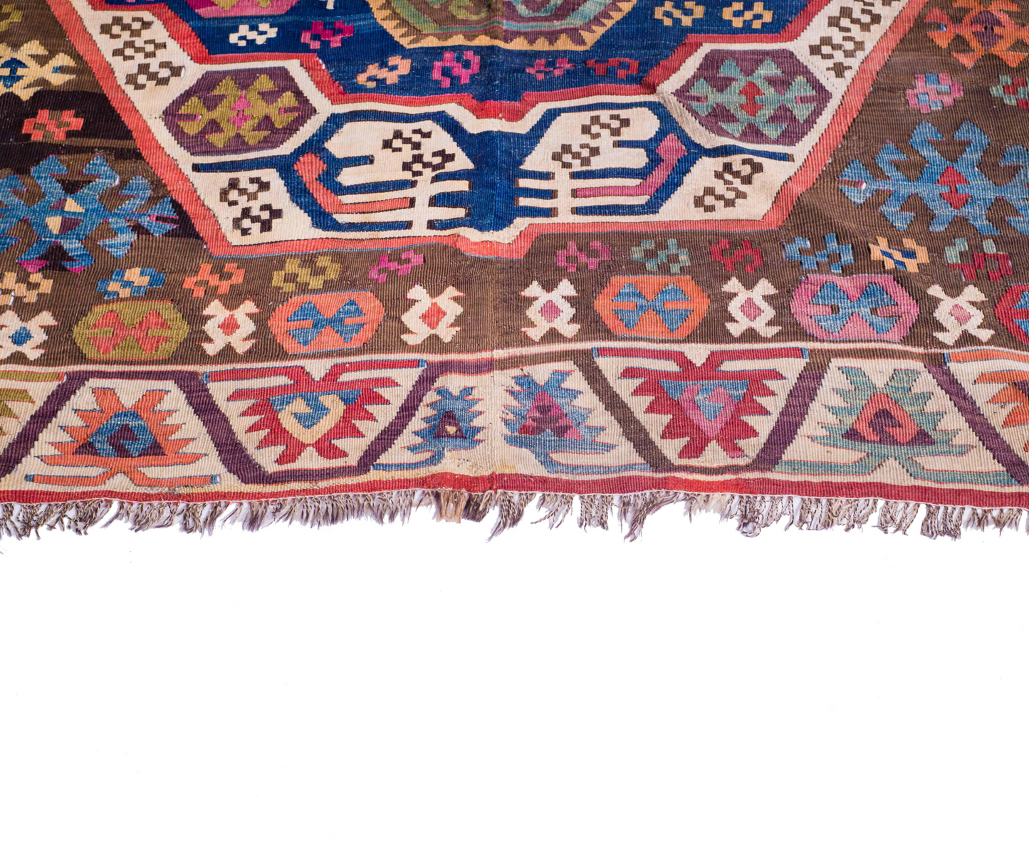 Antique Anatolian Kilim - Hand-Woven, Naturally Dyed, ca. 1820-1840