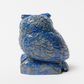 Beautiful Handmade Natural Lapis Lazuli Stone Carving Owl Statue