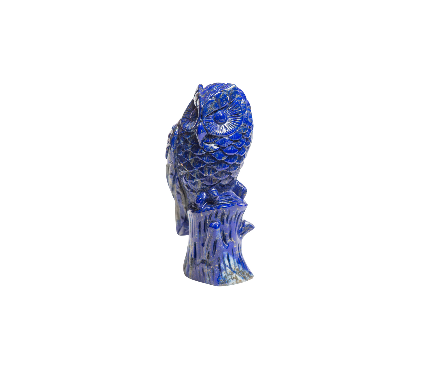 Lapis Owl, hand carved, Crystal Owl, Crystal Carved, carved gemstone, carved Figurine, Crystal Animal,