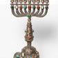 Menorah Candel  Metal silver polish From Bukhara